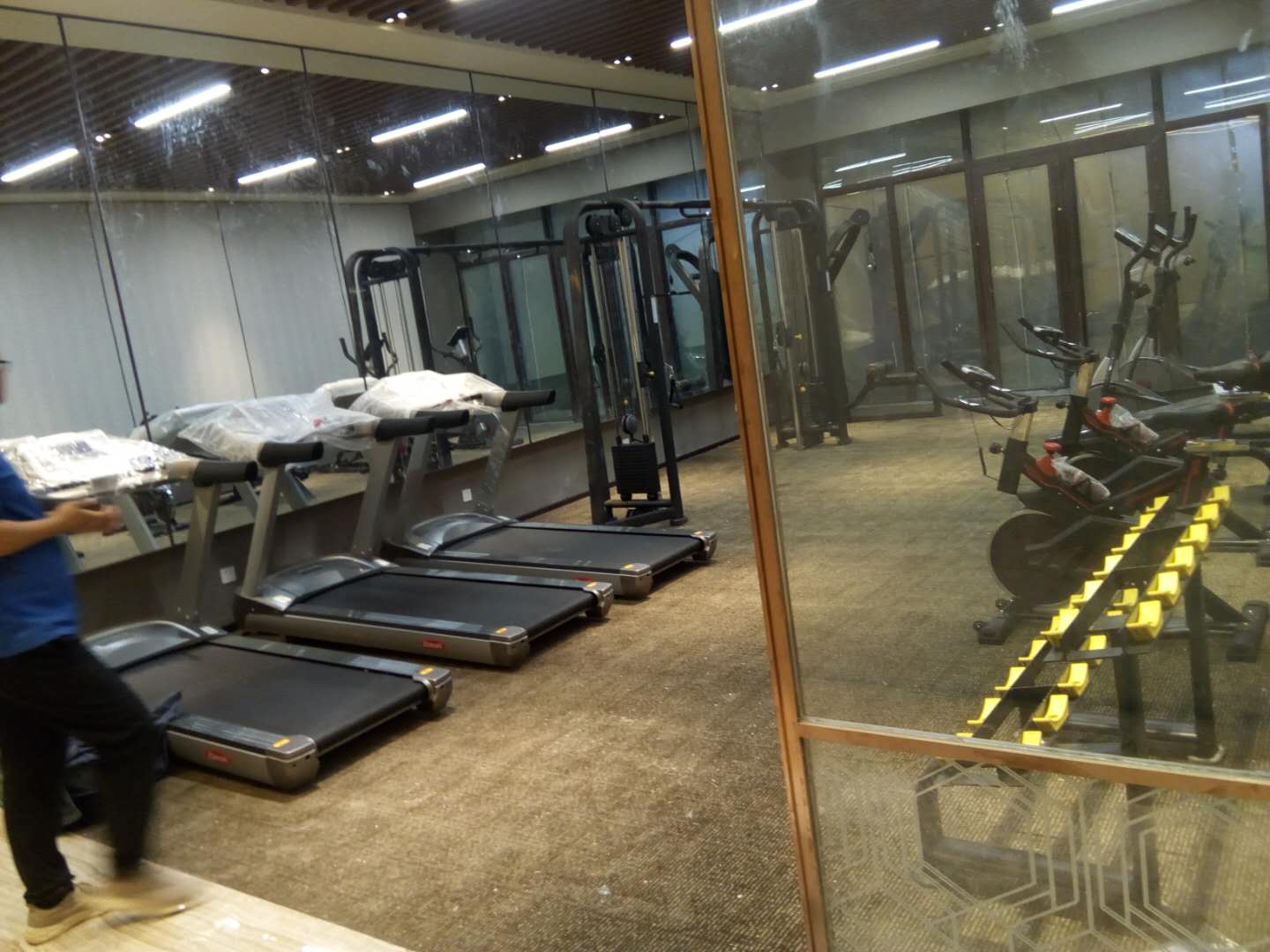 山东枣庄市中碧桂园健身房案例 丝瓜污视频在线观看健身器械批发