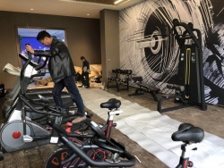 江西赣州会昌碧桂园健身房图 丝瓜污视频在线观看健身器材生产厂