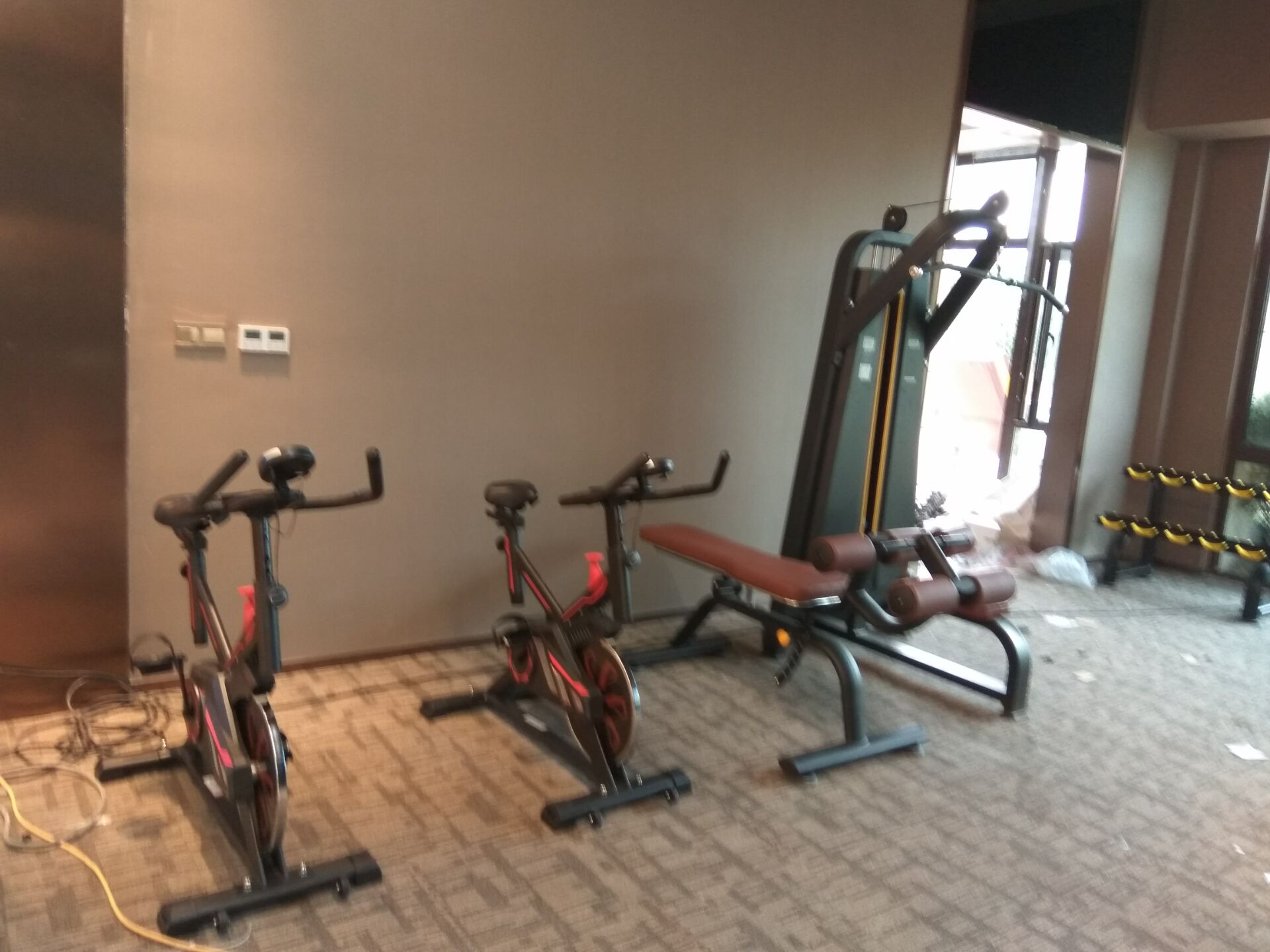 湖南郴州北湖碧桂园健身房案例 丝瓜污视频在线观看地产健身器材图片展示